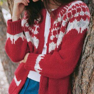 Christy Dawn Thora Cardigan in Beetroot Size M